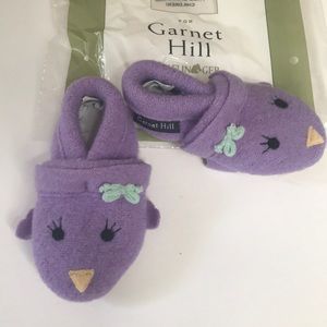 Boiled wool slippers for baby.